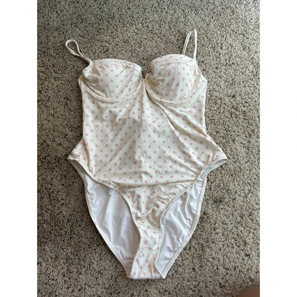 New Women's Polka Dot One Piece Swimsuit Size Xl